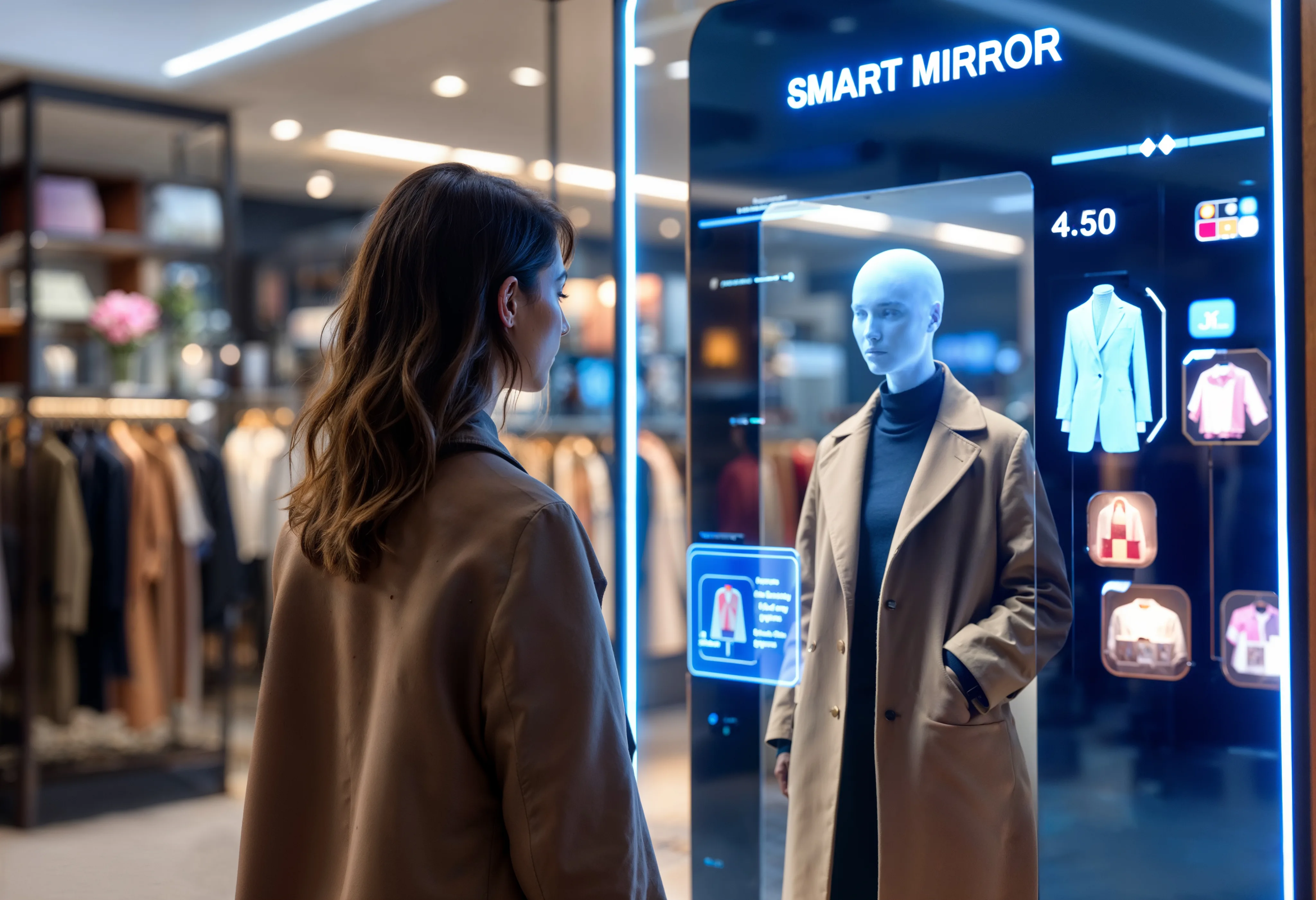 Digital signage in a retail environment